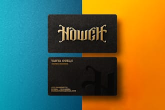 create an elegant qr code business card design for you