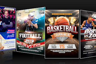 do sports, fitness, gym, football, basketball flyer, poster