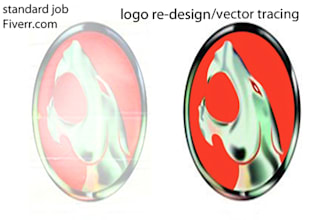 clean up logo, recreate design, sharpen art photo, fix image