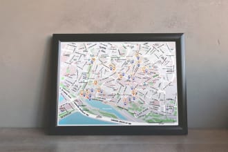 design great map in quality vector illustration