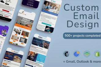 design a beautiful email template for your marketing or newsletter campaign