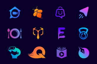 create business logo design or unique app icon