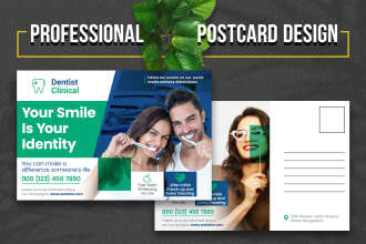 design a professional postcard or flyer for your business
