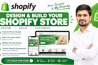 design shopify ecommerce website, build shopify store