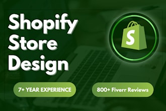 design shopify ecommerce website, build shopify store