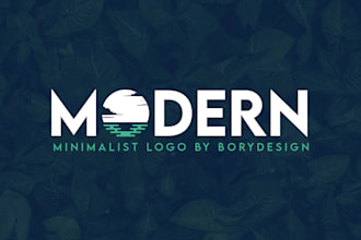 design a minimal modern logo