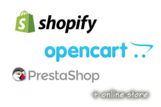 setup store, ecommerce, shopify, opencart, prestashop