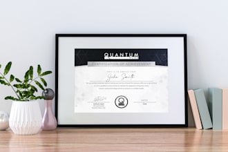 make a certificate, diploma design