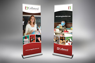 roll up professional design, promotional standee for your business