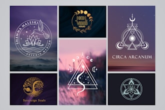 create sacred geometry or mystical or spiritual logo design