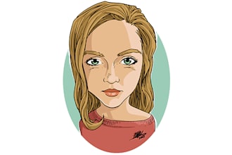make you a portrait in this cartoon style
