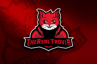 design awesome mascot logo for sports, twitch, sports,gaming