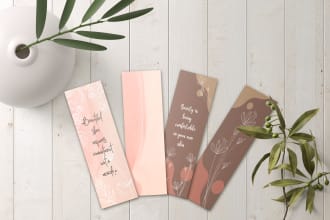 design a beautiful and high quality printable bookmark