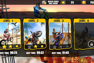 design mobile app ui and mobile games ui and screenshots