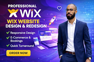 create wix website design or redesigns wix site