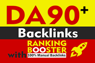 create 35 high quality pr9 da90 backlinks for you