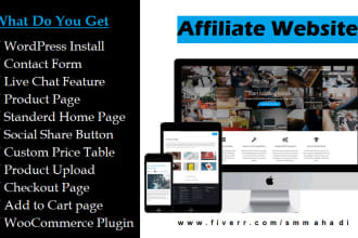 create wordpress website for affiliate marketing niche