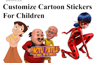 design customize cartoon stickers