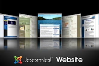 create 7 page JOOMLA website and Configure it in your hosting server