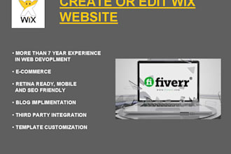 bug fix or customize wix website