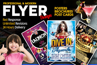 do professional flyer  poster brochure design