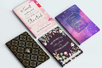 design a unique journal notebook workbook cover