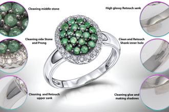 do natural and polished jewelry photo retouching services