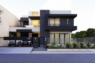 do the 3d exterior rendering