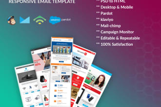 mailchimp, pardot, campaign monitor, klaviyo, email design