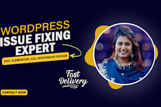 quick fix wordpress divi elementor issues expert
