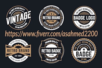 do awesome vintage retro logo design