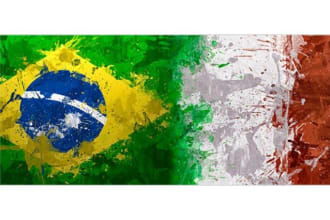 translate portuguese to perfect fluent italian