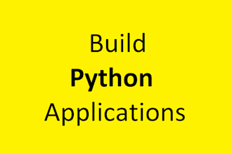 write python code and build applications