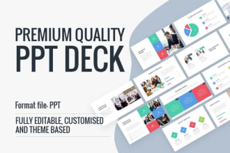 design professional  slide for your ppt