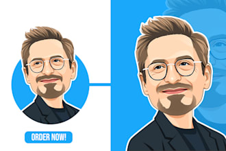 draw avatar, cartoon caricature for profile in 24 hours