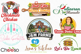 design professional food, restaurant, business logo