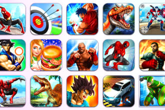 create a full 2d game including art, design and dev