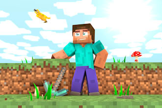 design a custom minecraft wallpaper
