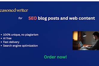 write unique, ai free, and well researched SEO content