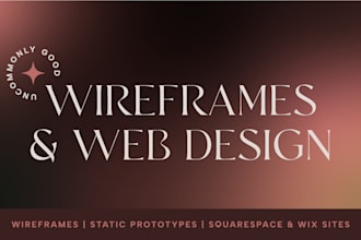 design your squarespace or wix website