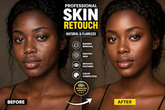 do high end beauty retouching and photoshop skin retouch