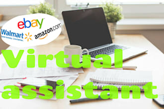 work as a virtual assistant in ebay, shopify store