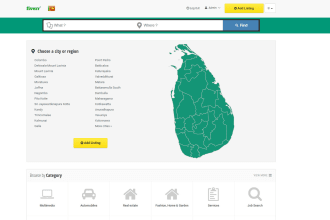 create classified website using html template