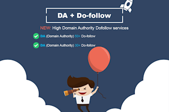 get high authority da 50 plus dofollow backlinks
