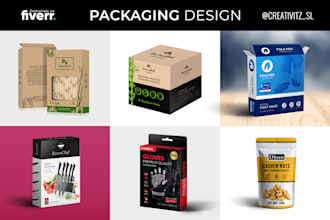 do attractive product packaging design and box design