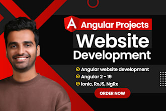 do your angular projects website development