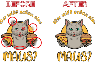 fix text, edit art, fix flaws, enhance details of ai image