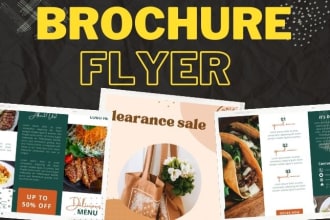 design unique flyer , brochure , poster, and social media flyer