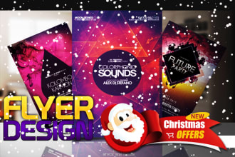 design high quality flyer poster brochure before 5 hrs