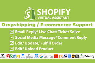 be your shopify virtual assistant or store manager